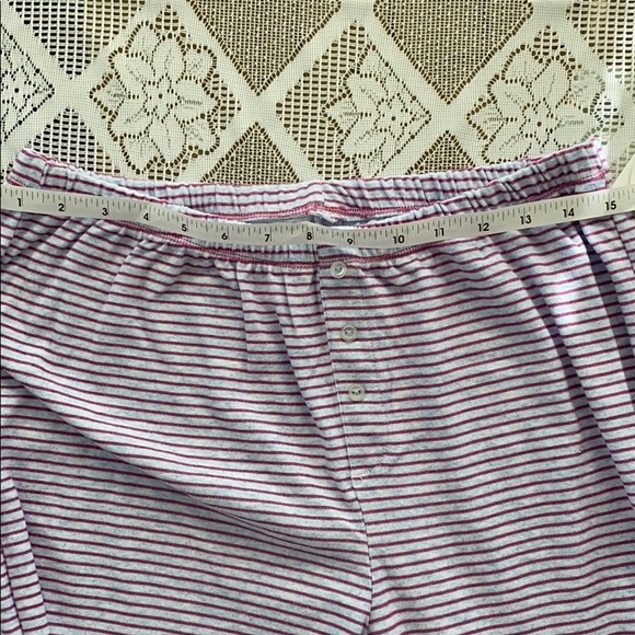 Pink Stripped Soft Flannel Pajama Pants - Picture 4 of 4